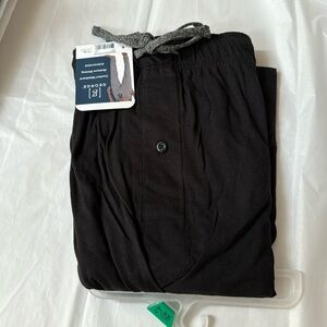 Men's George Knit Black Sleep Pants, XL, Men's Pajamas, Comfort Waistband,